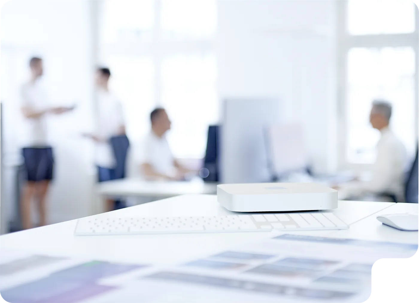 Arbeitsplatz in einem von ISIKOM betreuten Büro